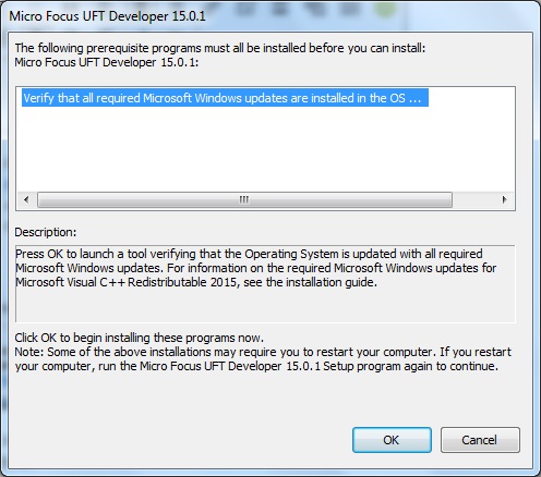 UFT Developer prerequisite programs