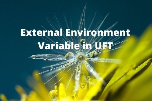 External Environment Variable in UFT
