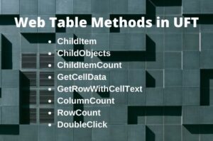Read more about the article Web Table Methods in UFT With Example