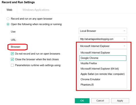 use chrome as browser for vba mac