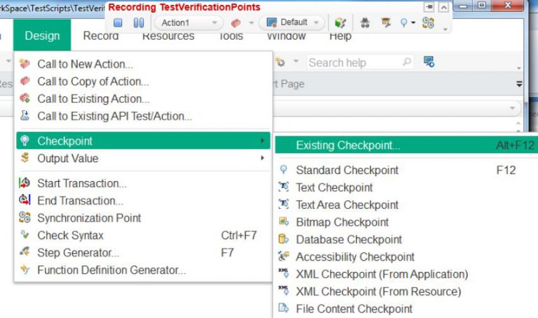 How To Add Checkpoints in UFT - MySkillPoint